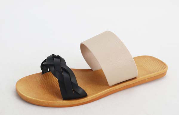 Black & Tan Sandals