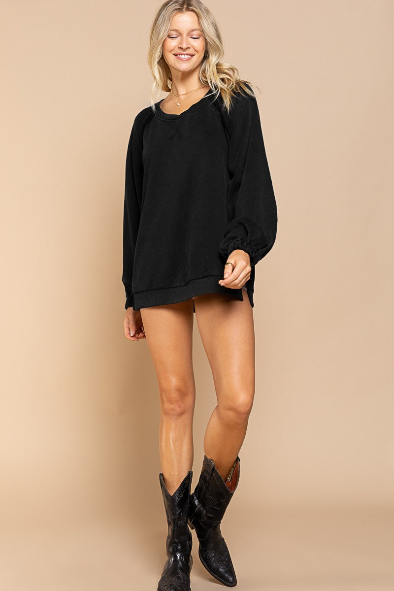 Black Back Cross Sweatshirt