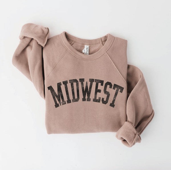 Tan & Black Midwest Crewneck