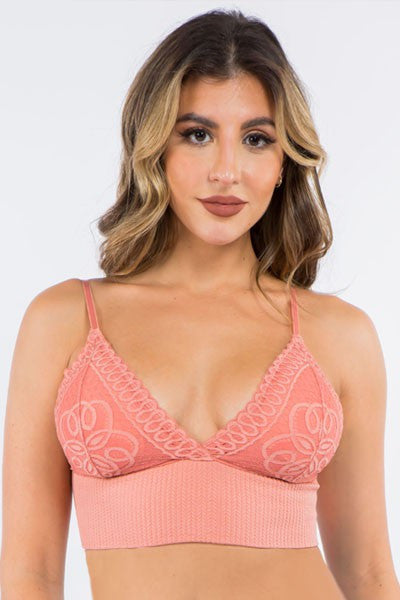 Desert Sand Lace Detail Bralette
