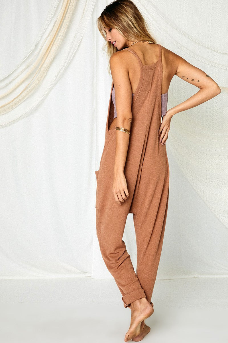 Camel Harem Jumpsuit