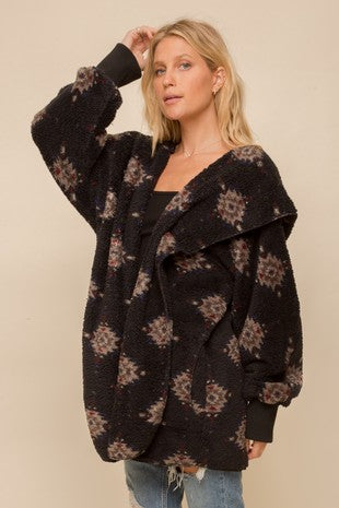 Printed Hooded Jacket