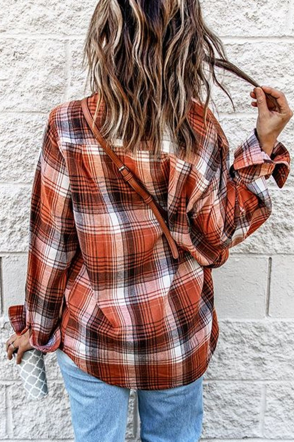Burnt Orange Plaid Flannel