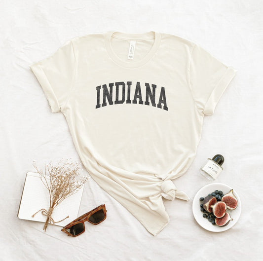 Vintage White Indiana Graphic T-Shirt