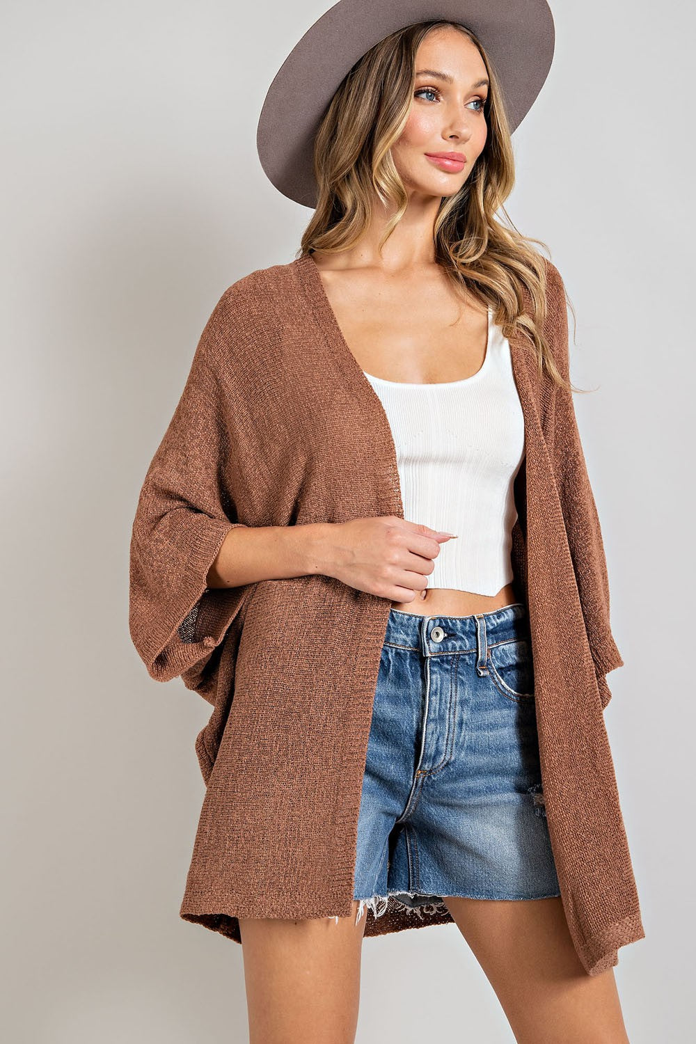 Coco Clay Dolman Kimono Cardigan