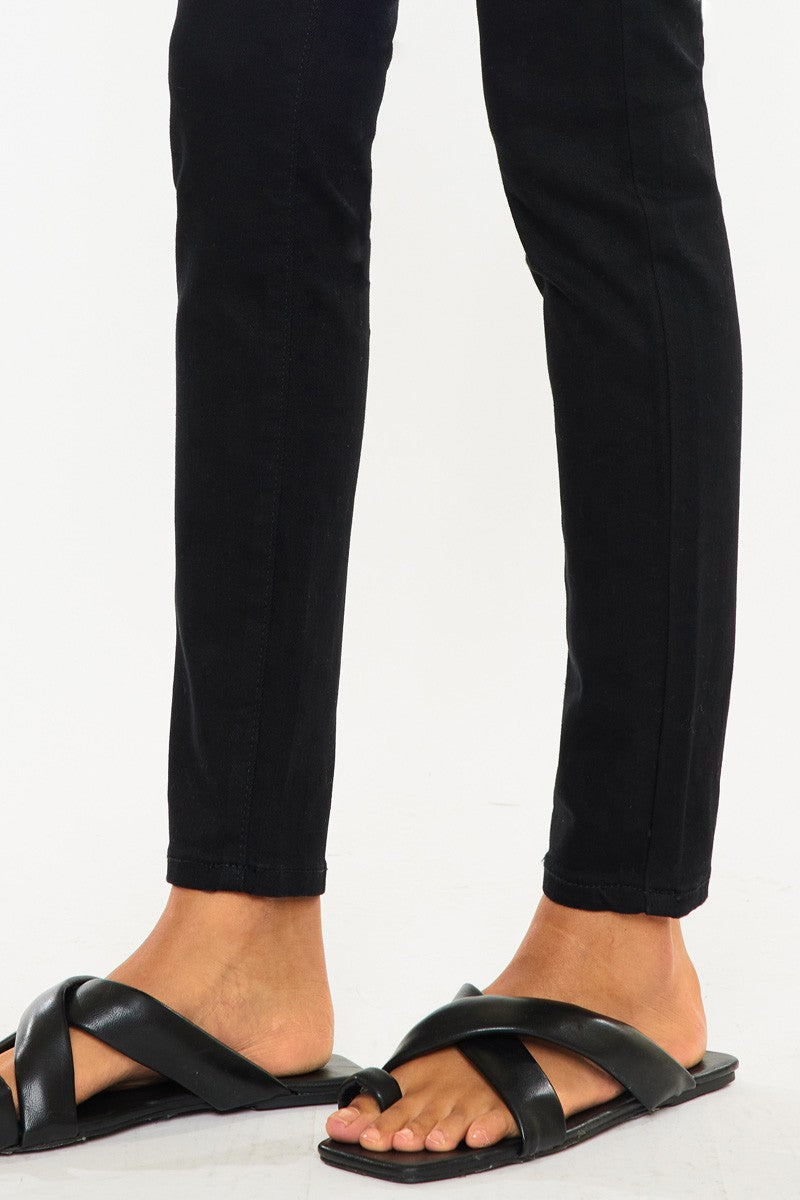 Black High Rise Super Skinny Jeans