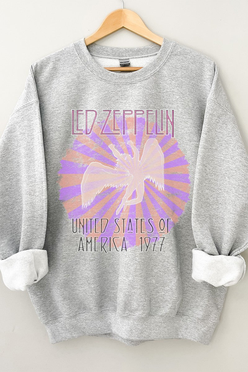 Heather Grey Led Zeppelin Graphic Crewneck