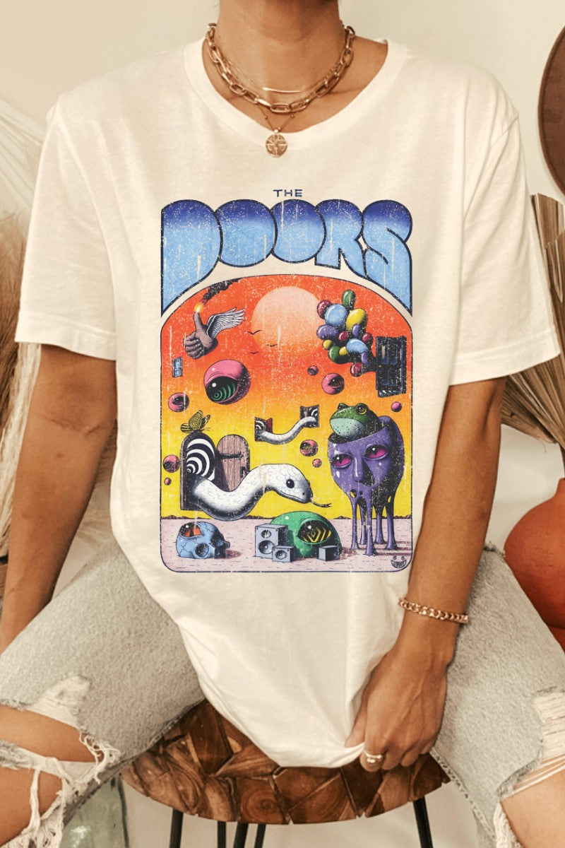 Vintage White The Doors Graphic Tee