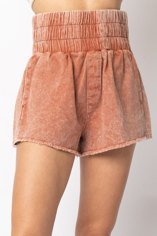 Rust Mini Twill Short
