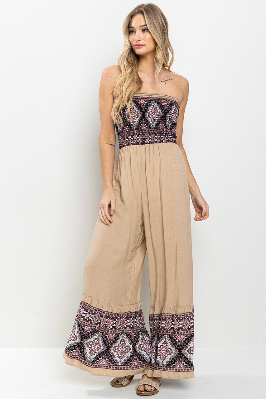 Sand Tube Top Jumpsuit