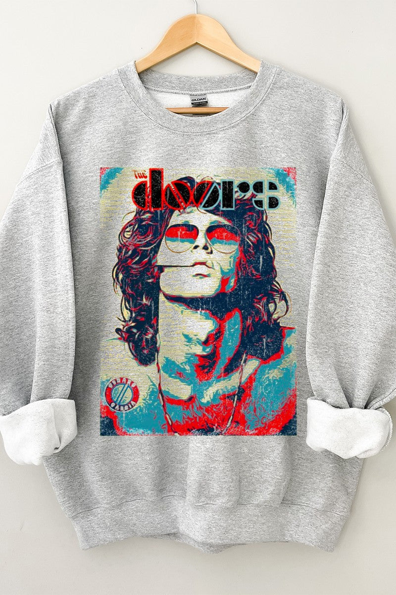 Heather Grey The Doors Graphic Crewneck