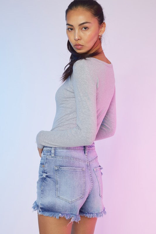 Kancan High Rise Mom Shorts