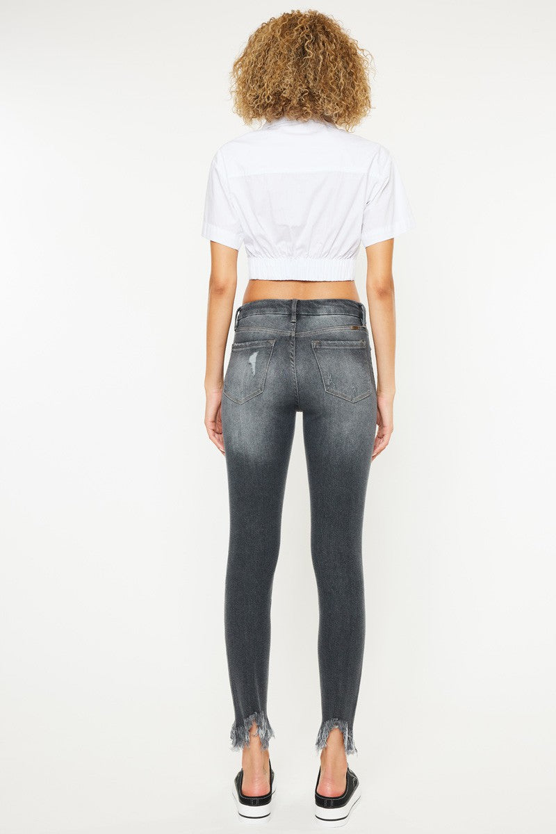 High Rise Ankle Skinny