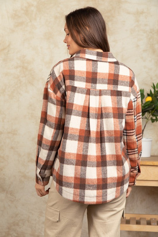 Rust Wool Shacket