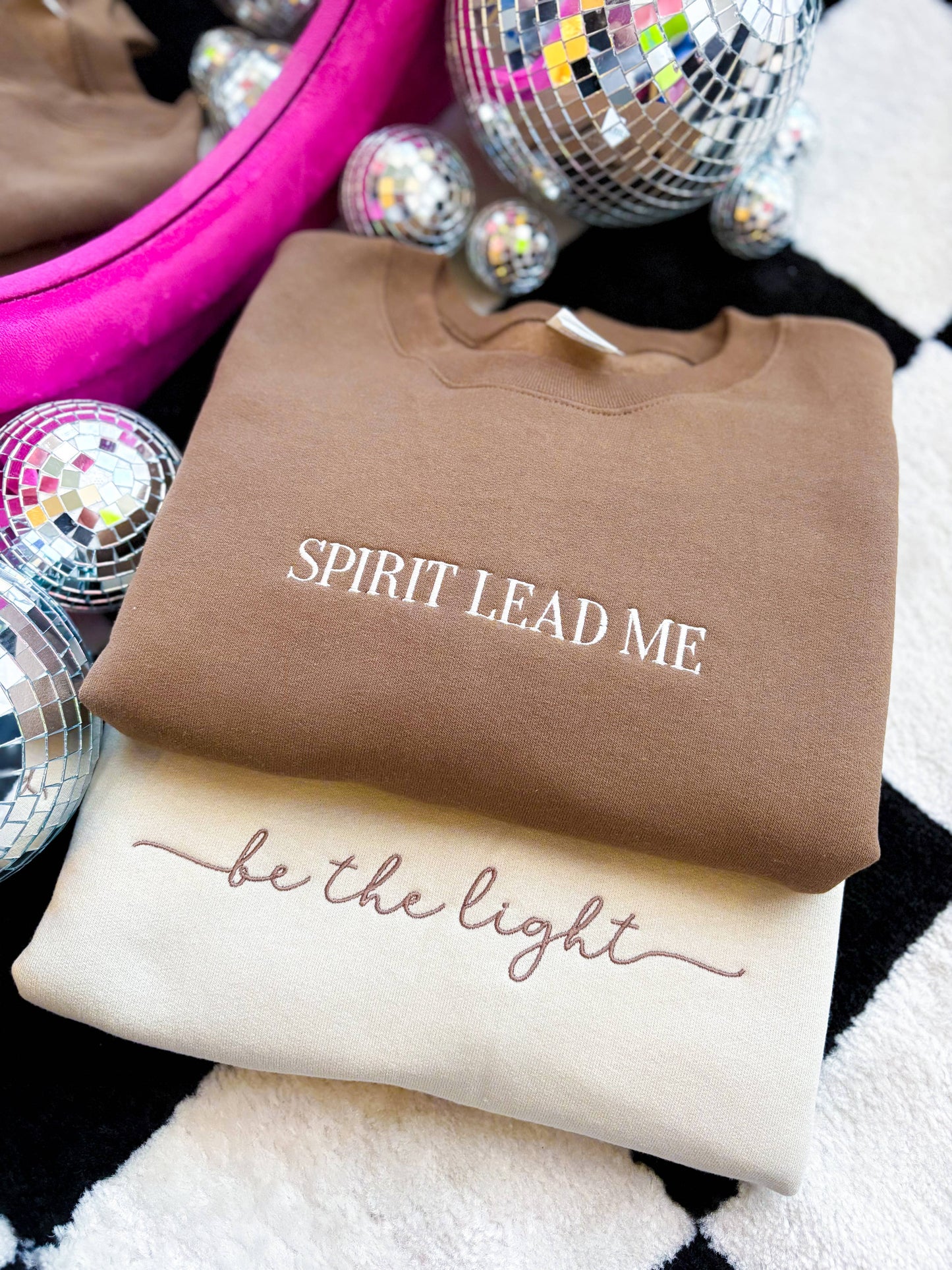 Spirit Lead Me Embroidered Crewneck Sweatshirt