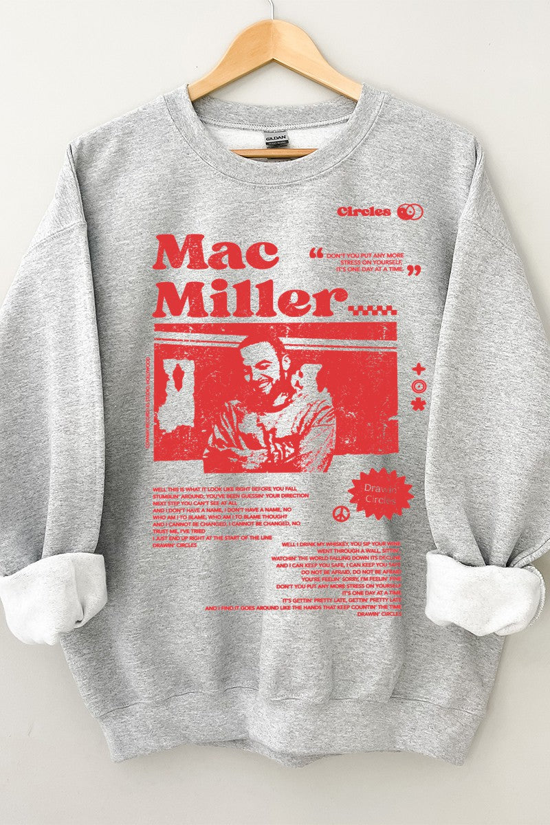 Heather Grey Mac Miller Graphic Crewneck