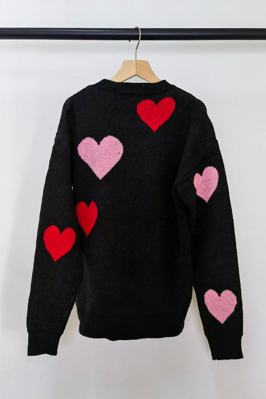 Black Heart Sweater
