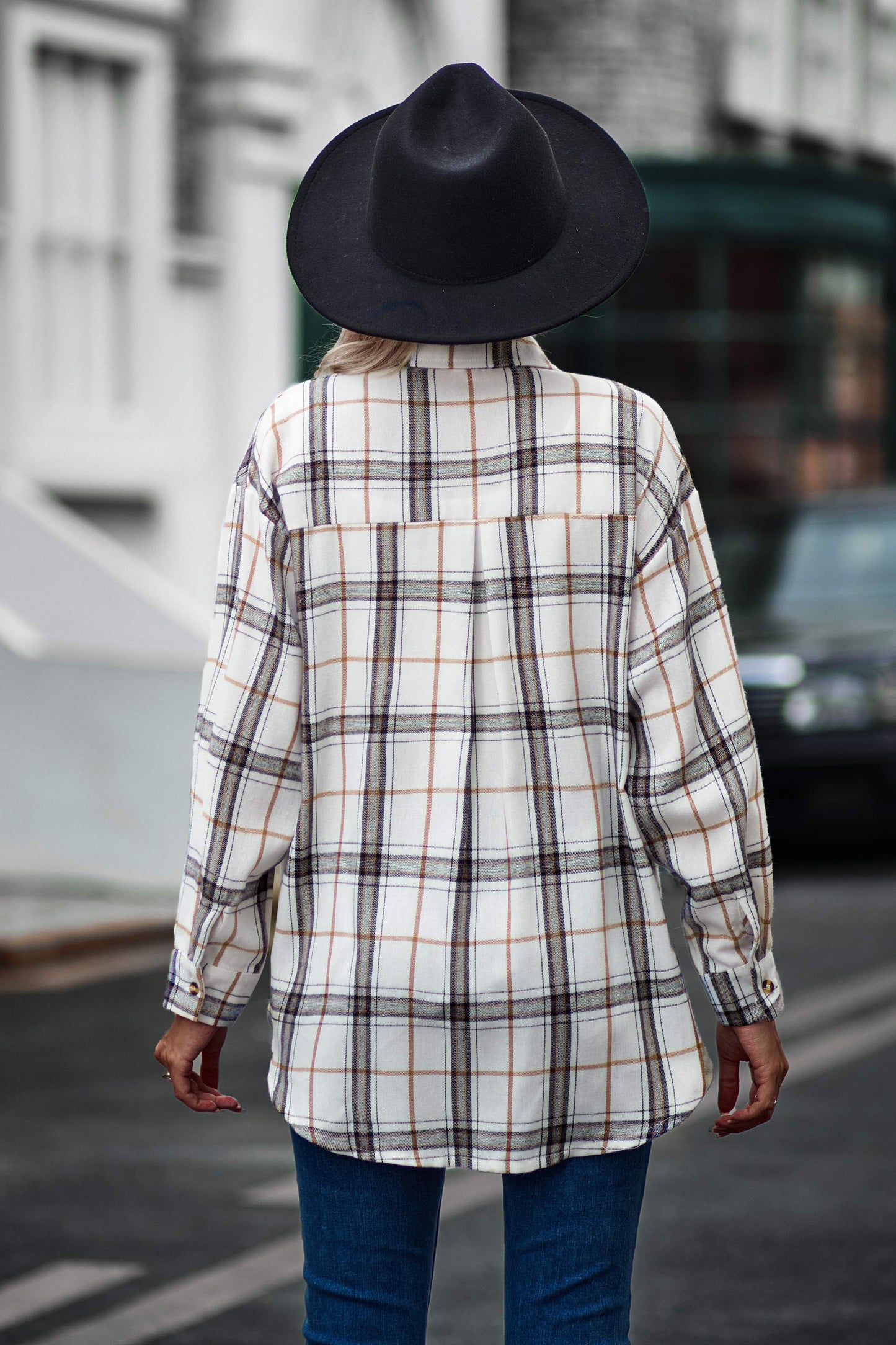 White Plaid Shacket