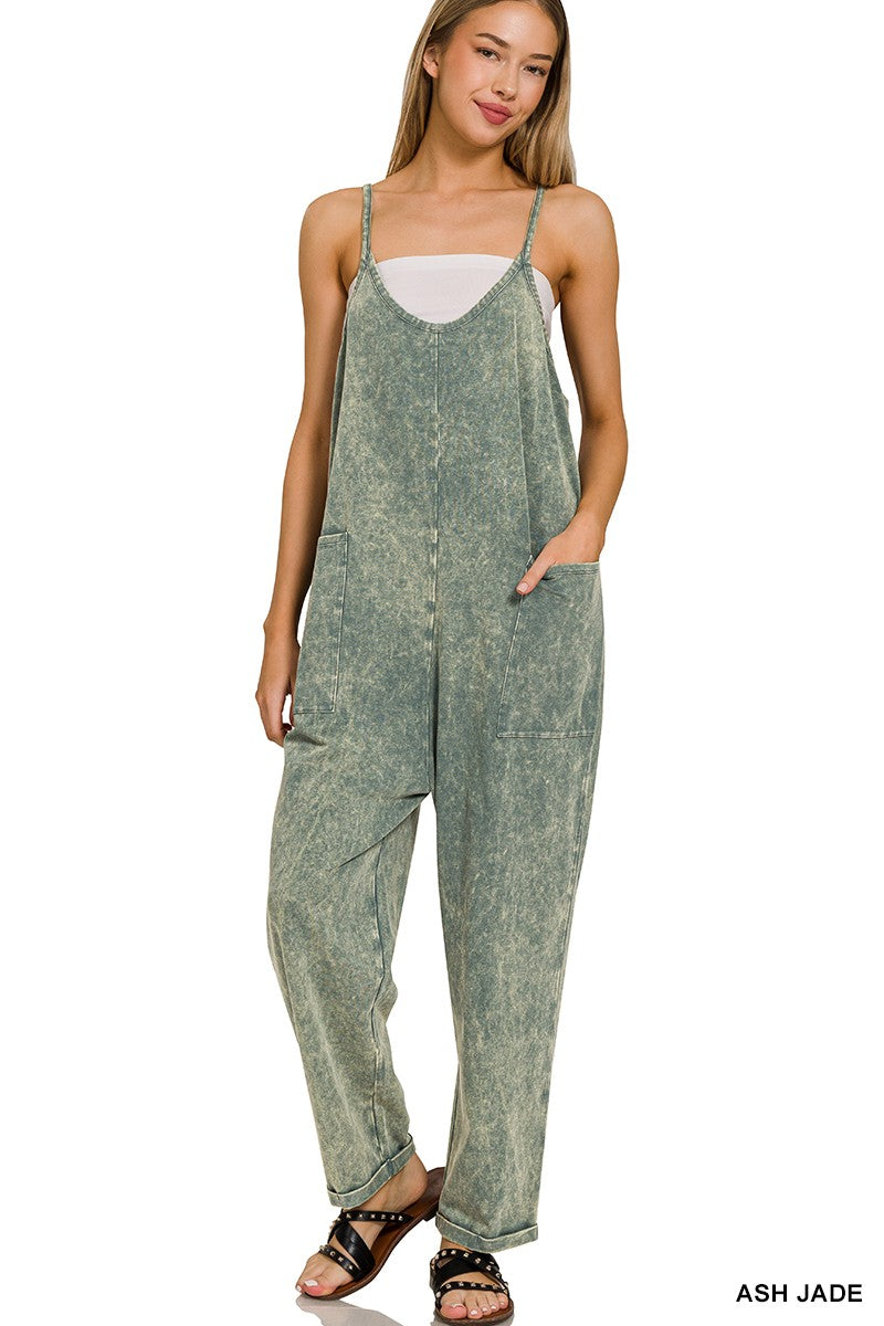 Ash Jade Washed Jumpsuit