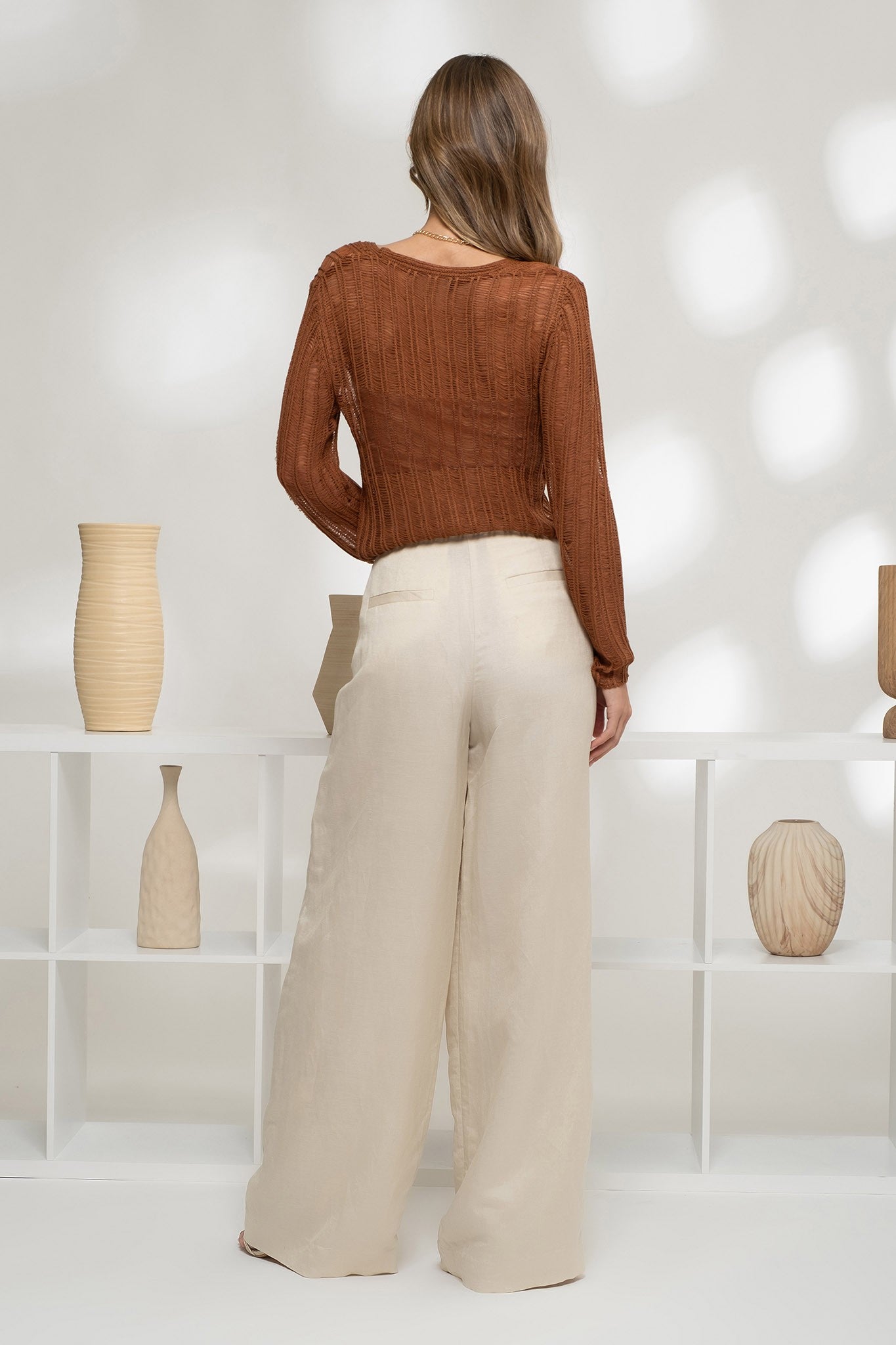 Rust Lightweight Knit Cardi