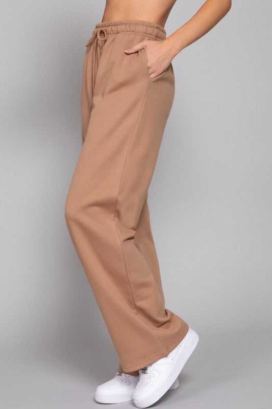 Tan Straight Leg Joggers
