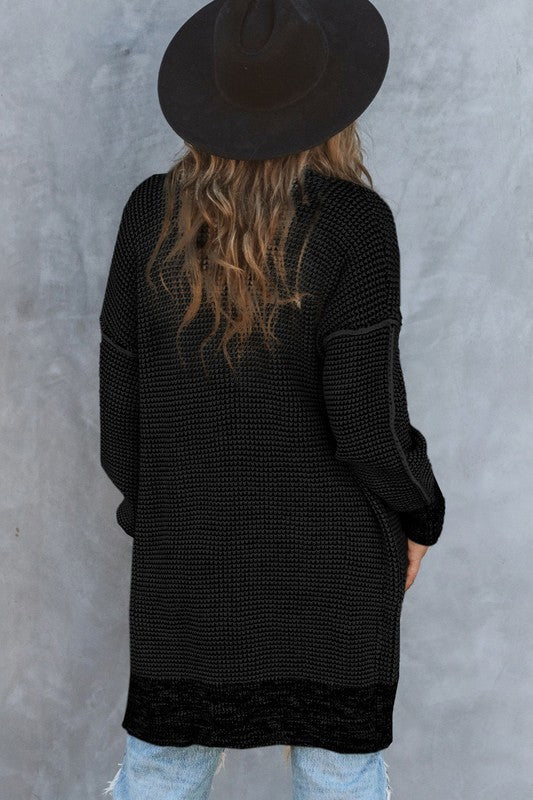 Black Knit Cardigan
