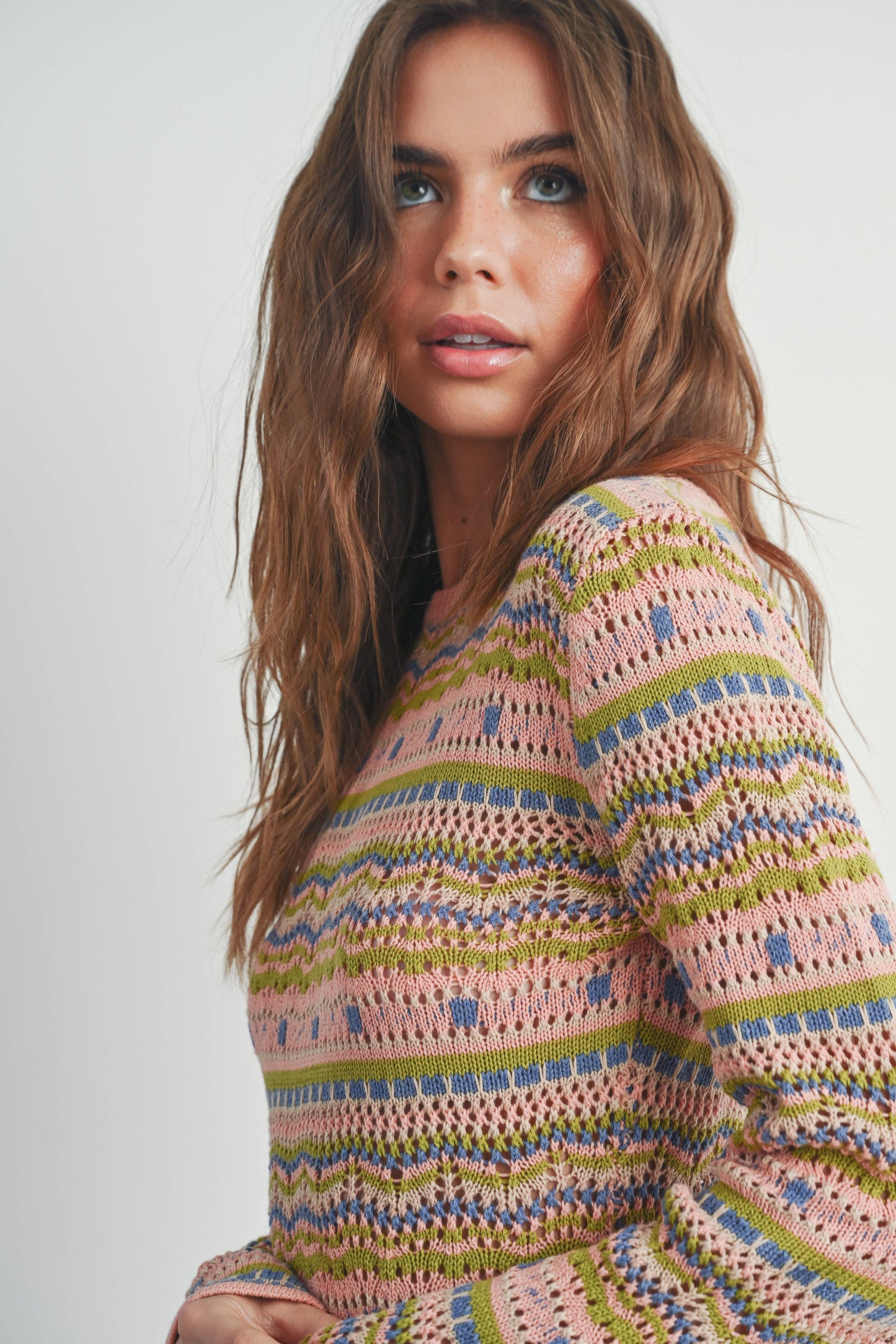 Multicolored Sweater Dress