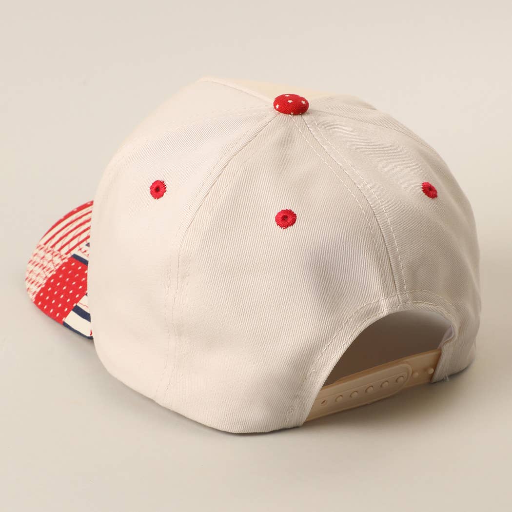 "ONE NATION UNDER GOD" Patchwork Trucker Hat