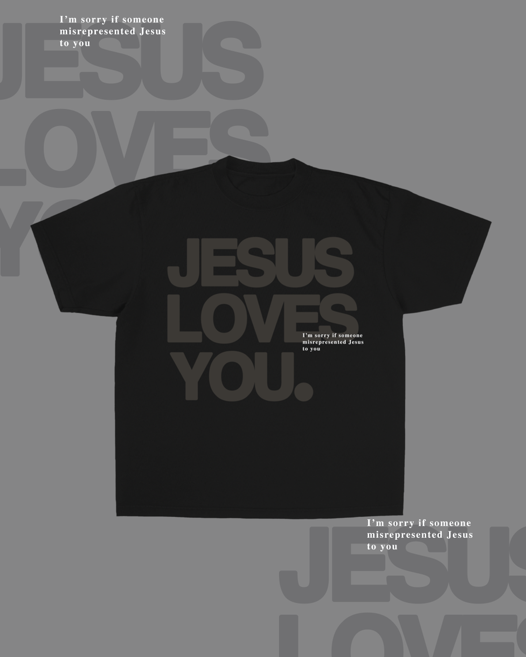Monochrome "I'm Sorry" Tee