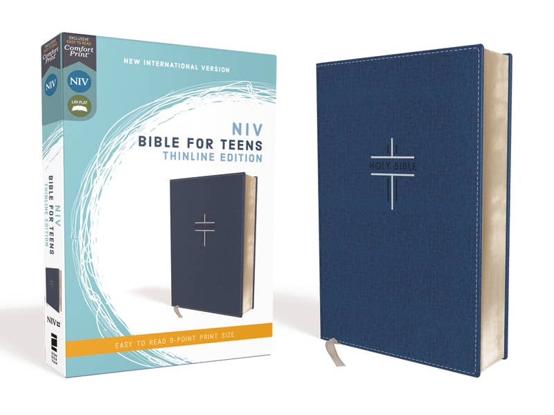 NIV Bible For Teens, Thinline Edition, Blue Leathersoft