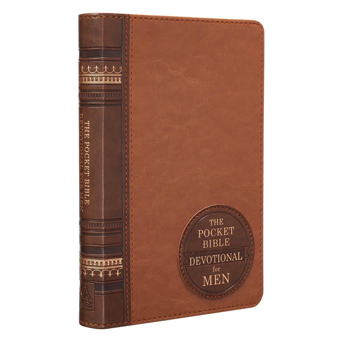 Pocket Bible Devotional for Men Faux Leather