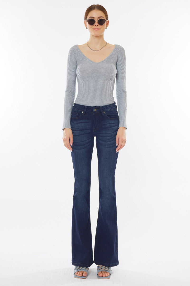 KC Mid Rise Flare Jeans