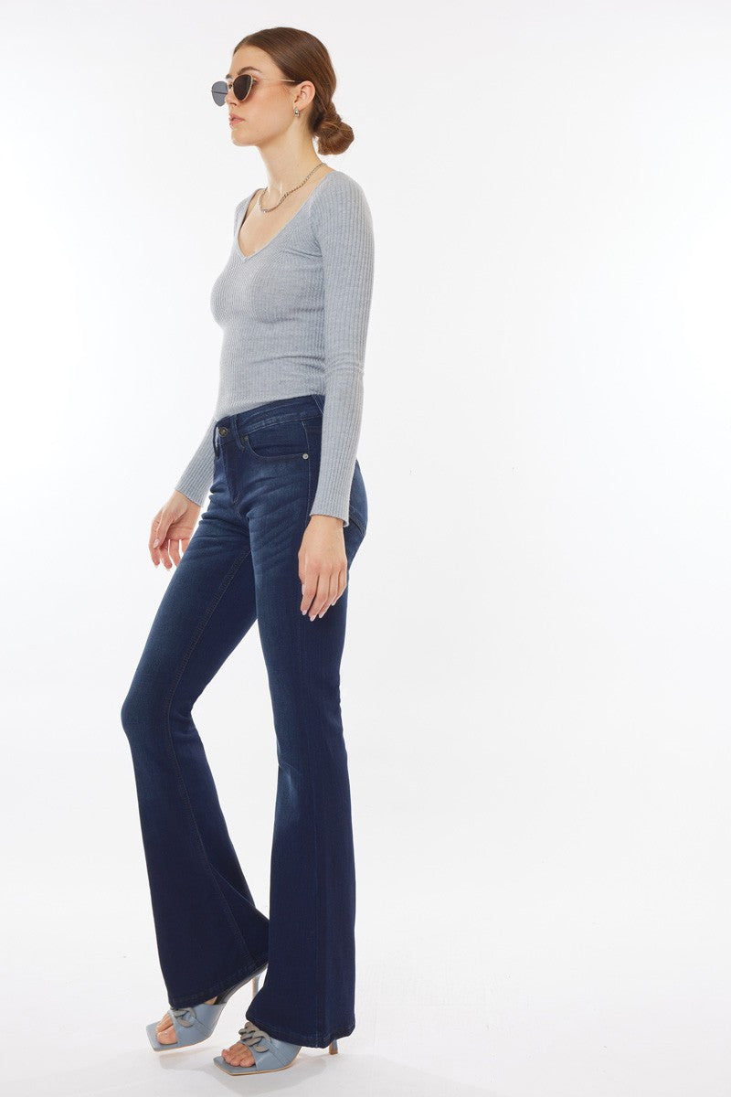 KC Mid Rise Flare Jeans