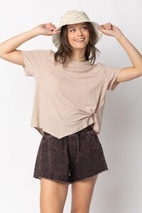 Black Mini Twill Short