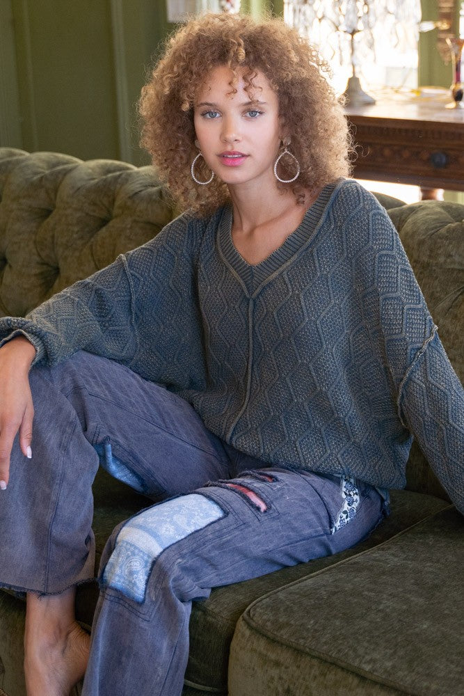 Forrest Moss Vintage Washed Sweater