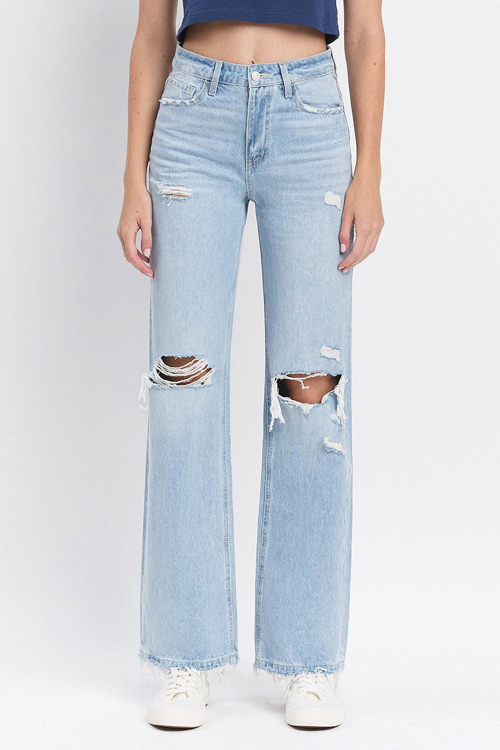 Light Wash 90's Flare Jeans