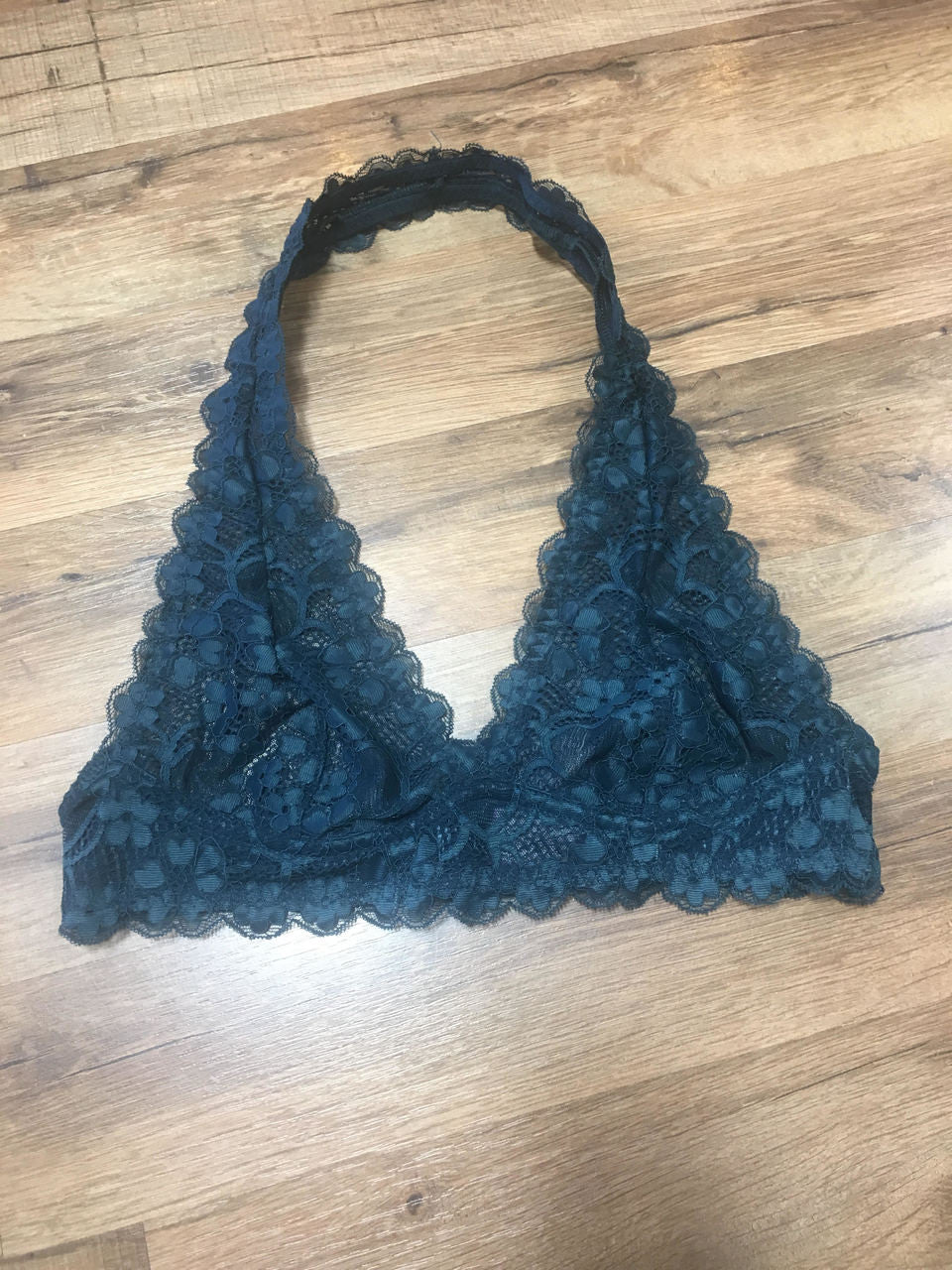 Dark Teal Halter Bralette