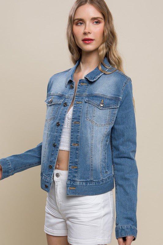 Distressed Denim Jacket