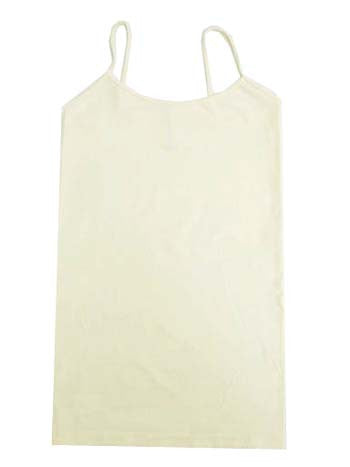 Long Spaghetti Strap Cami Ivory