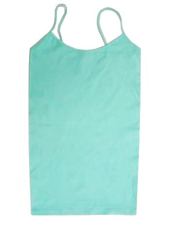 Long Spaghetti Strap Cami Mint