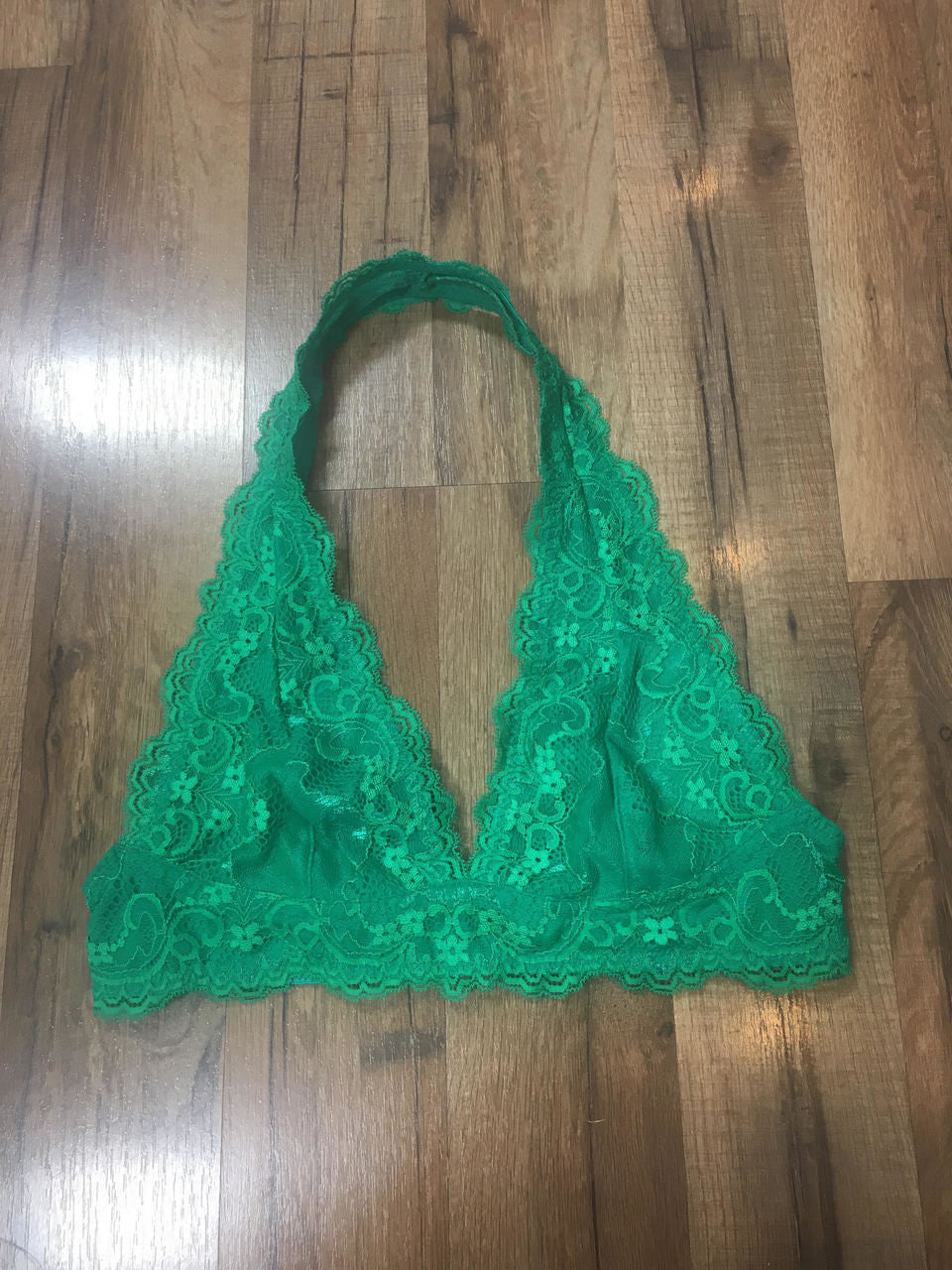 Emerald Halter Bralette