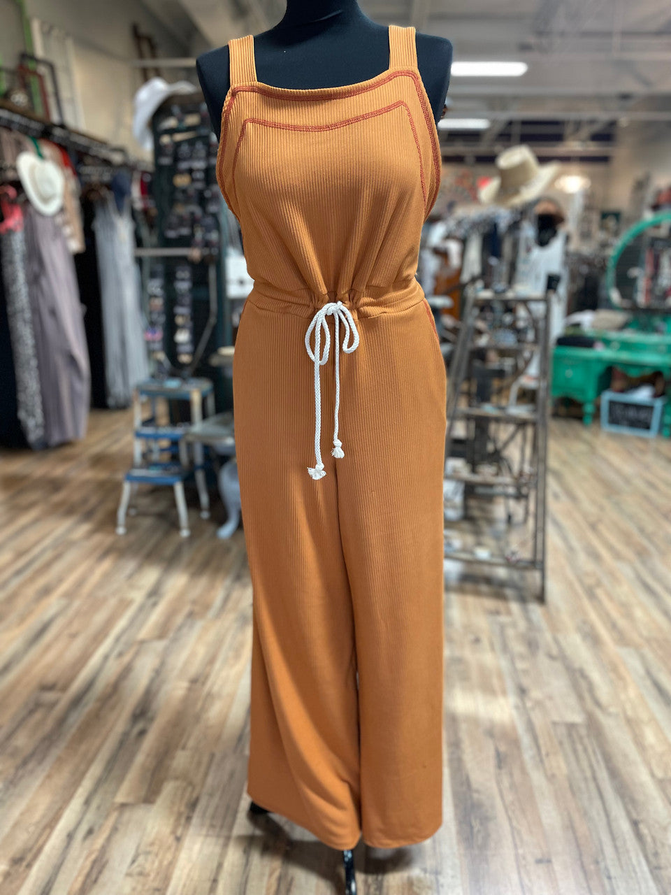 Mustard Wide Leg Jumpsuit