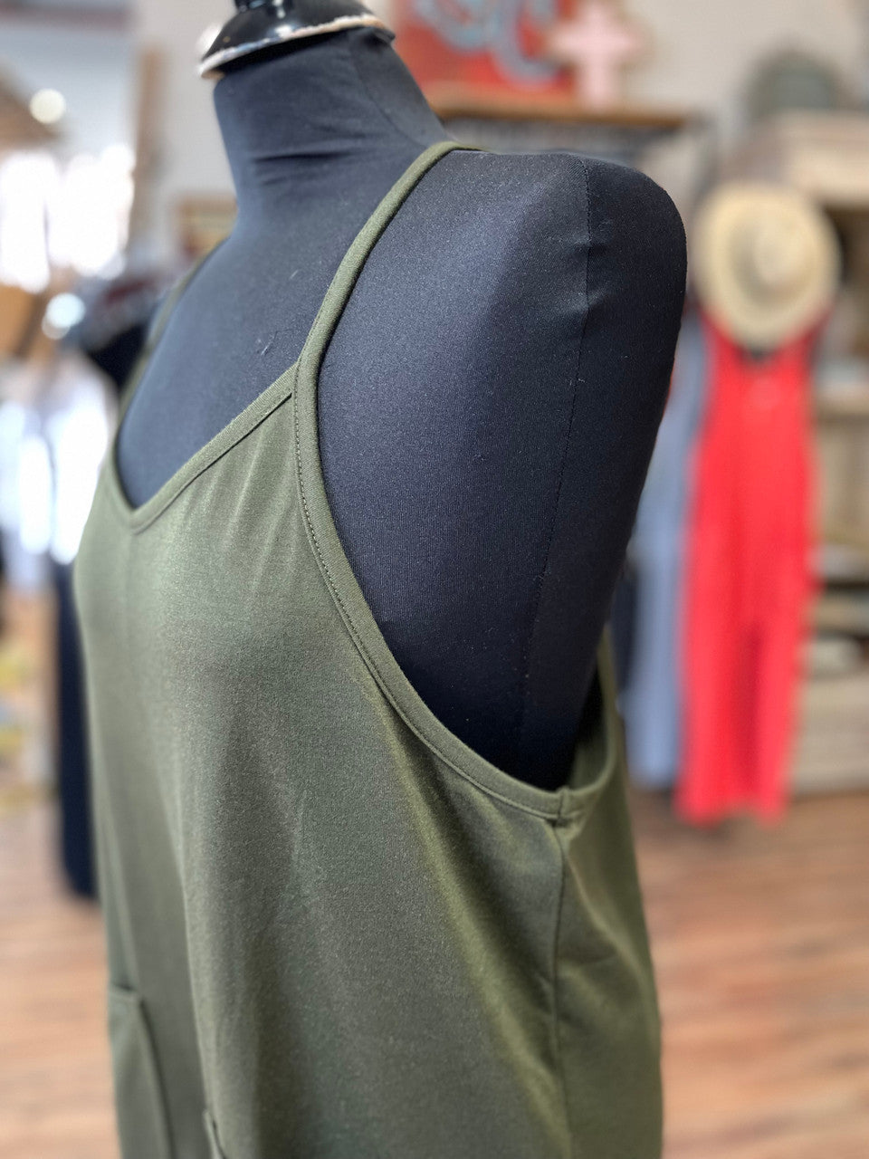 Olive Terry Romper