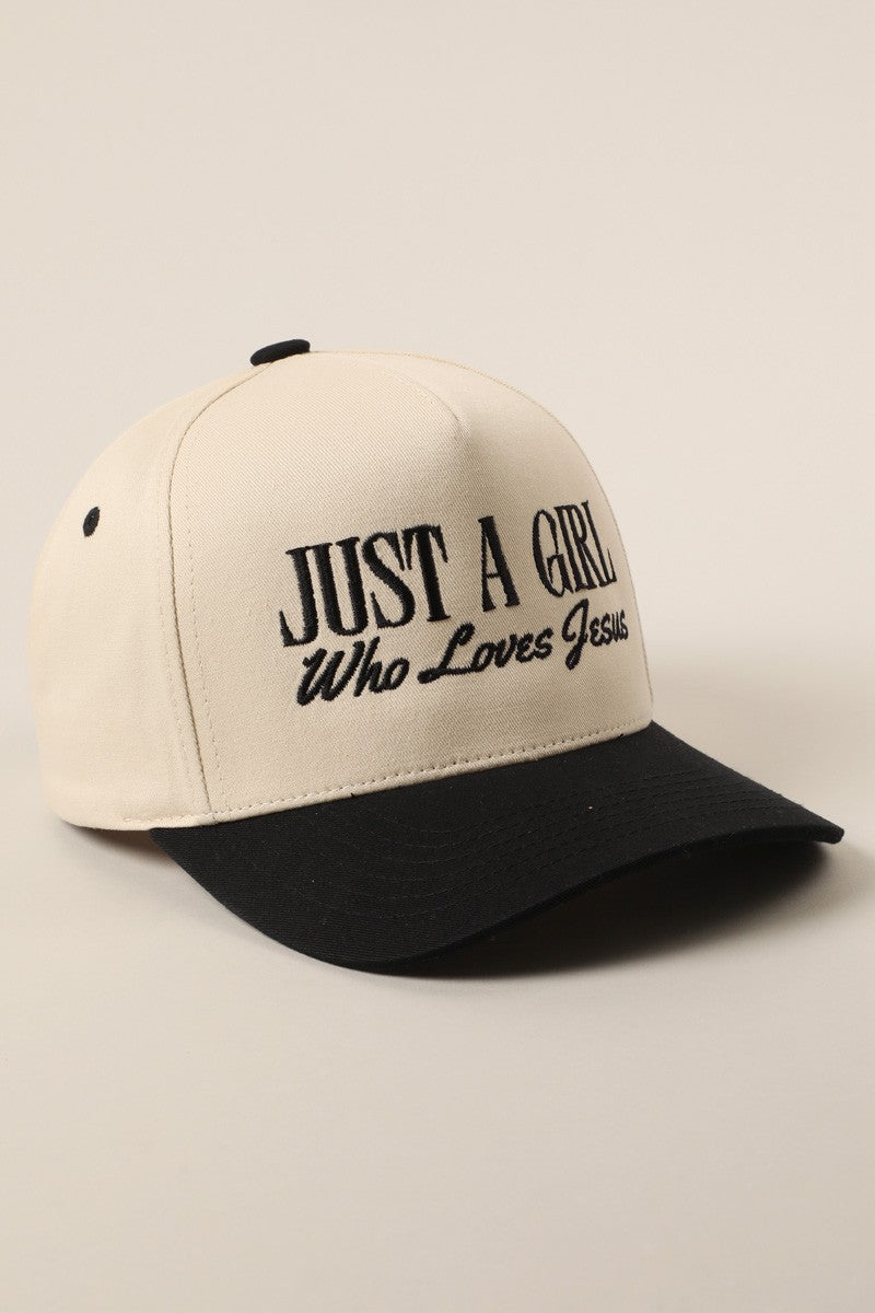 Just A Girl Who Loves Jesus Trucker Hat