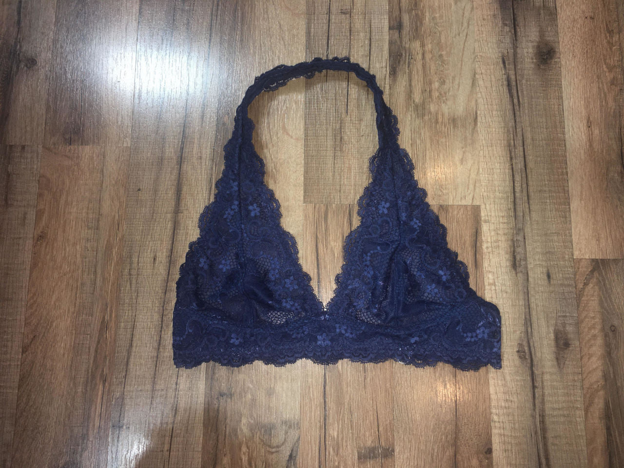 Navy Halter Bralette