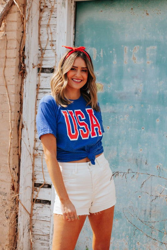 Royal Blue USA Shirt