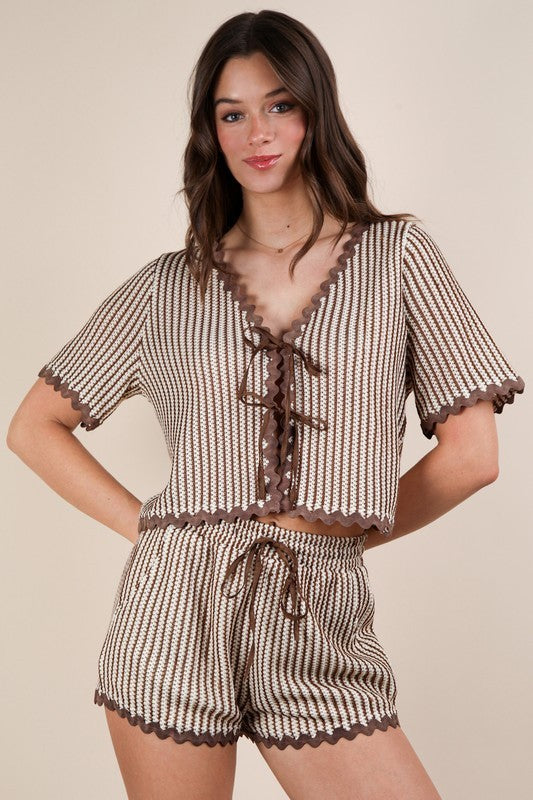 Taupe Wave Trim Detail Set