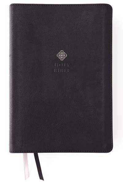NIV Men's Devotional Bible, Large Print, Leathersoft Black