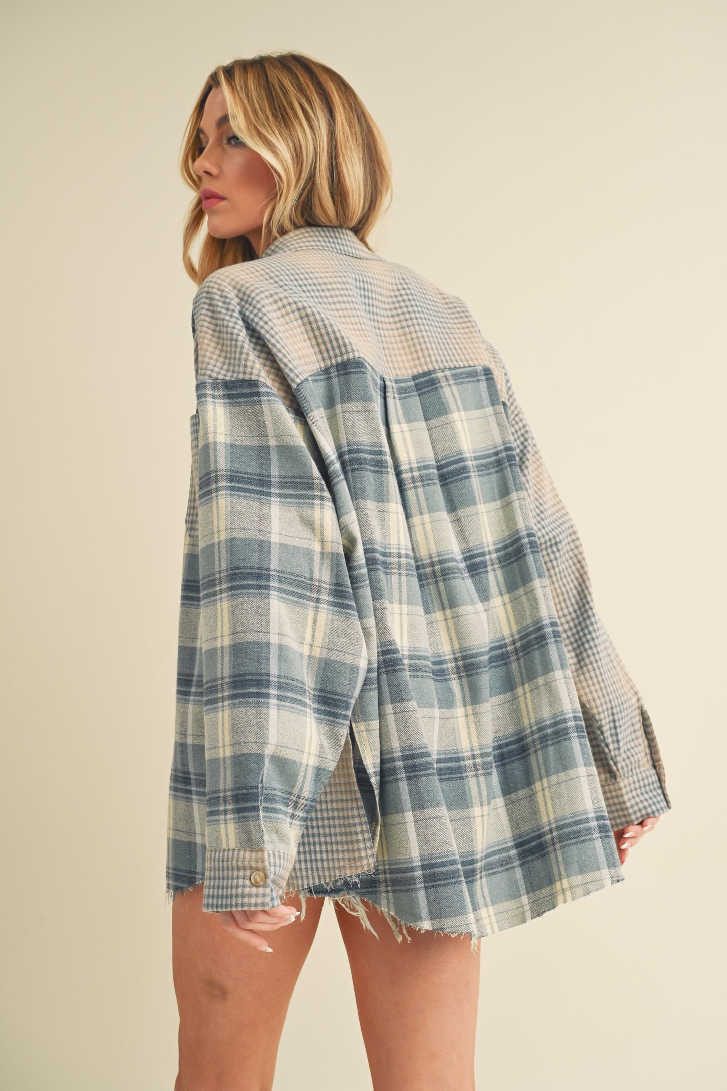 Blue Multi Flannel Shirt