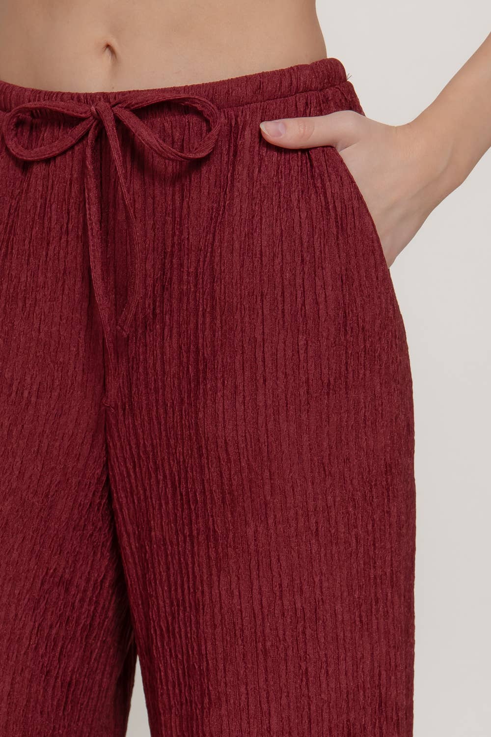 Crinkle Pants Wine